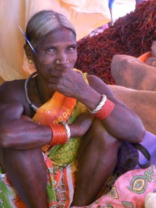 Tribal woman in Chattisgarh state, India. 
