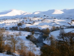 View of snow and the river Lune, 6th Jan